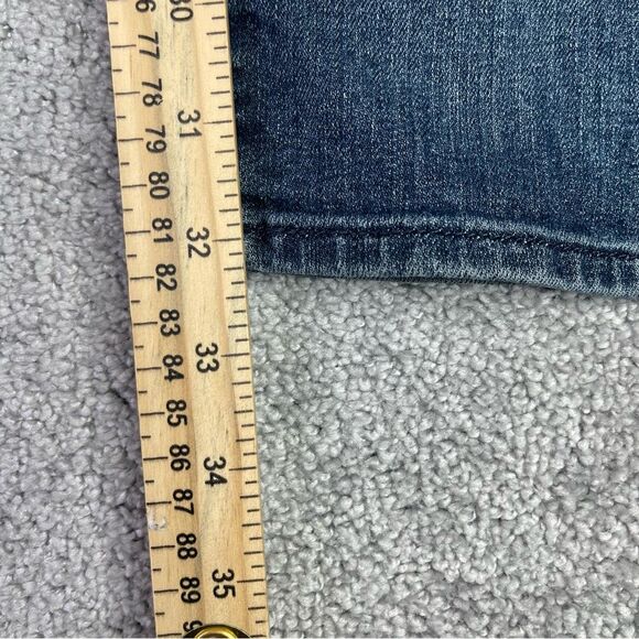 7 For All Mankind Standard Jeans Men's 36X32 Blue Straight Mid-Rise Dark Denim - Picture 11 of 13